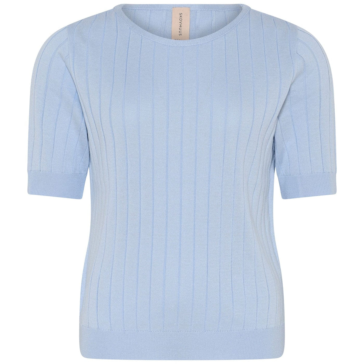 Skovhuus Topp S / Starlight blue Skovhuus- 3066 Rib knit T-shirt kunstkolonialen
