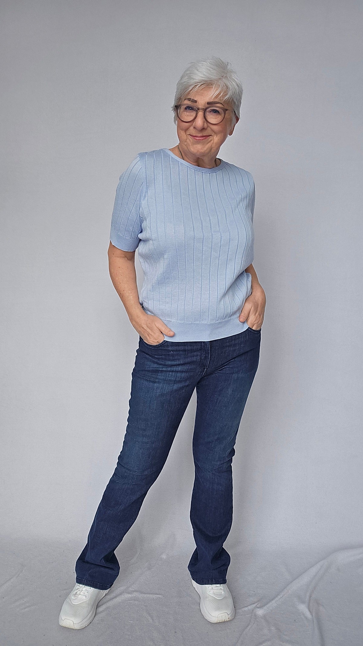 Skovhuus Topp Skovhuus- 3066 Rib knit T-shirt kunstkolonialen