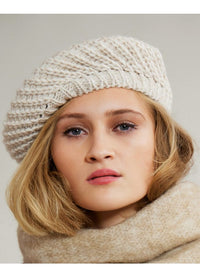 Tif Tiffy Beret Nature Tif Tiffy- Idima Knitted Beret kunstkolonialen