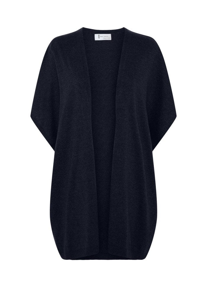 Tif Tiffy Cardigan Navy Tif Tiffy- Evita Oversize Cardigan/Vest kunstkolonialen