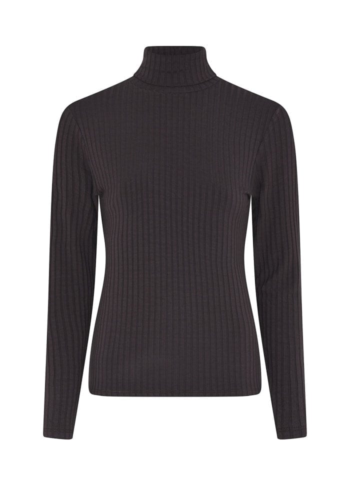 Tif Tiffy Genser Aubergine / S Tif Tiffy- Janett Rollneck kunstkolonialen