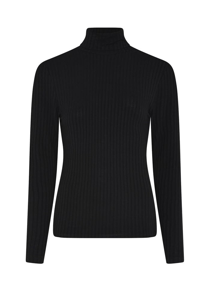 Tif Tiffy Genser Black / S Tif Tiffy- Janett Rollneck kunstkolonialen