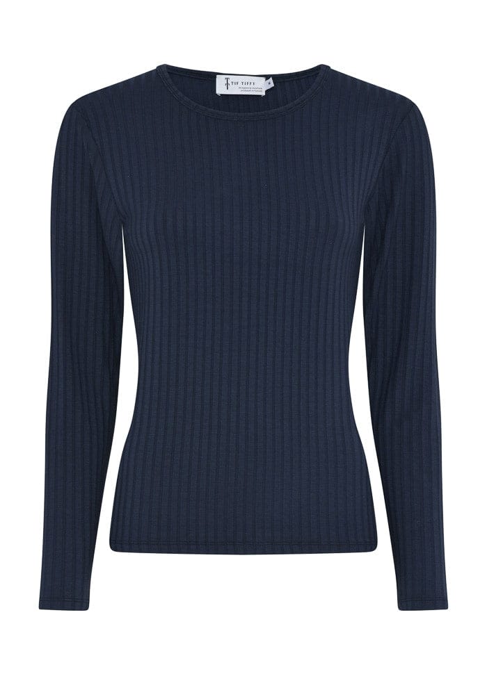 Tif Tiffy Genser Navy / S Tif Tiffy- Janett Long Sleeve i mange fine farger kunstkolonialen