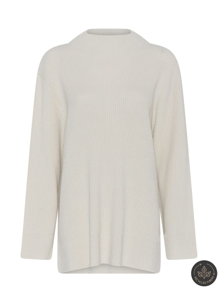 Tif Tiffy Genser Tif Tiffy- Ivory Chimney Neck Pullover kunstkolonialen