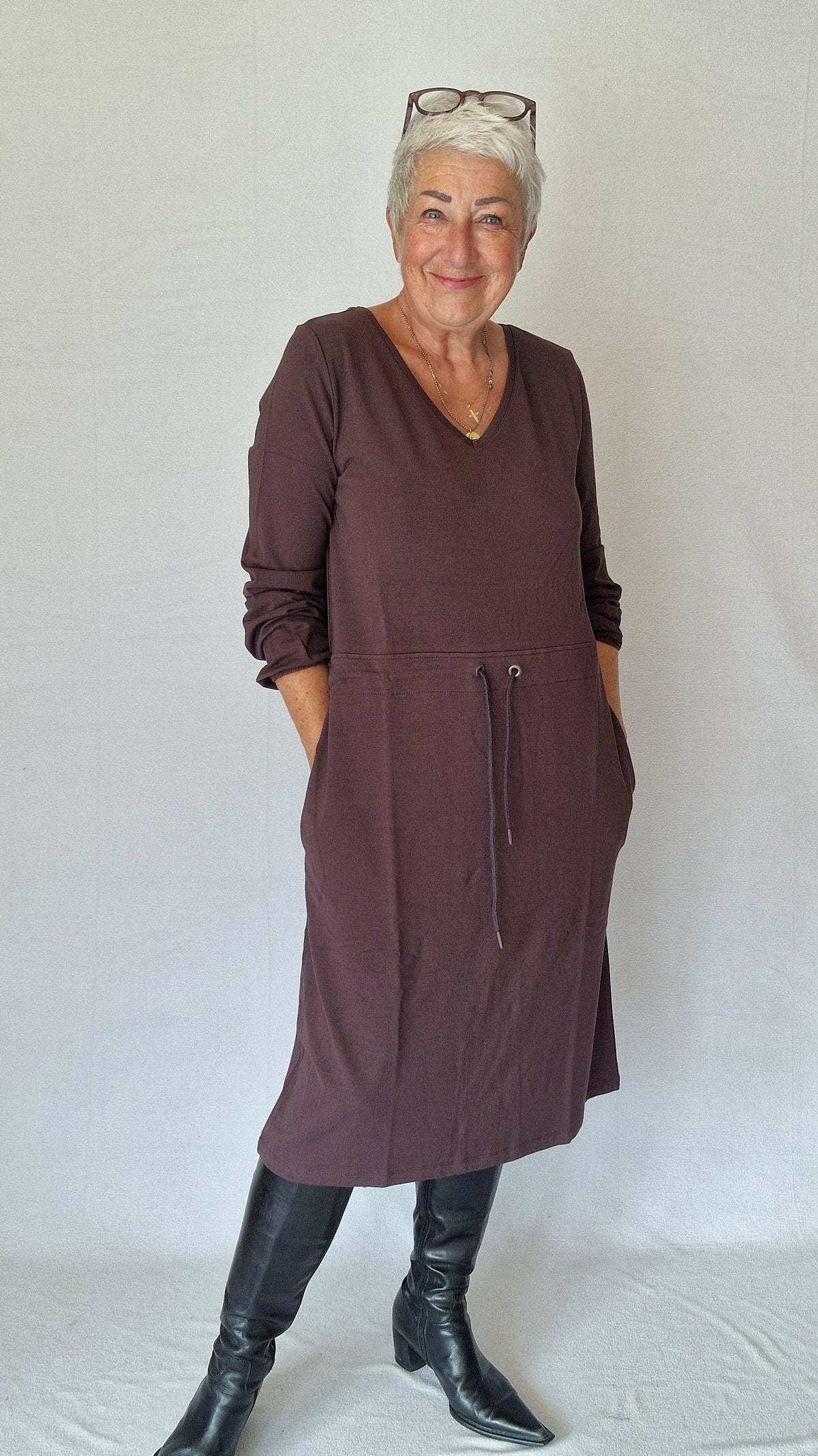 Tif Tiffy Kjole S / Aubergine Tif Tiffy- Inka Dress kunstkolonialen