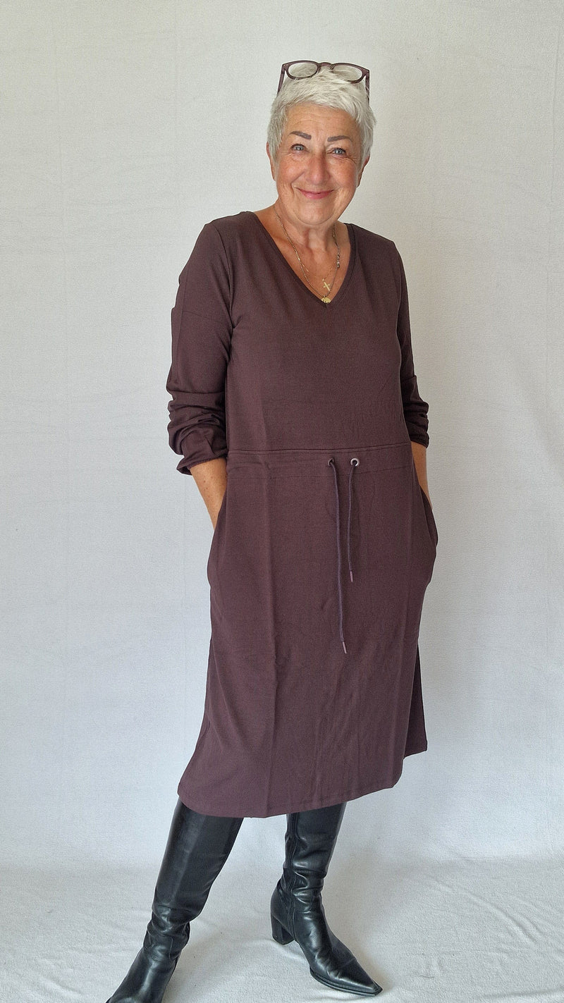 Tif Tiffy Kjole S / Aubergine Tif Tiffy- Inka Dress kunstkolonialen