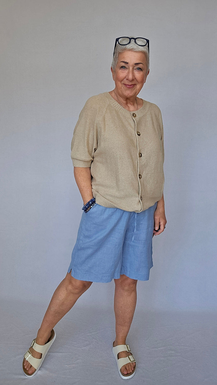 Tif Tiffy Linshorts Tif Tiffy- Halli shorts i lin kunstkolonialen