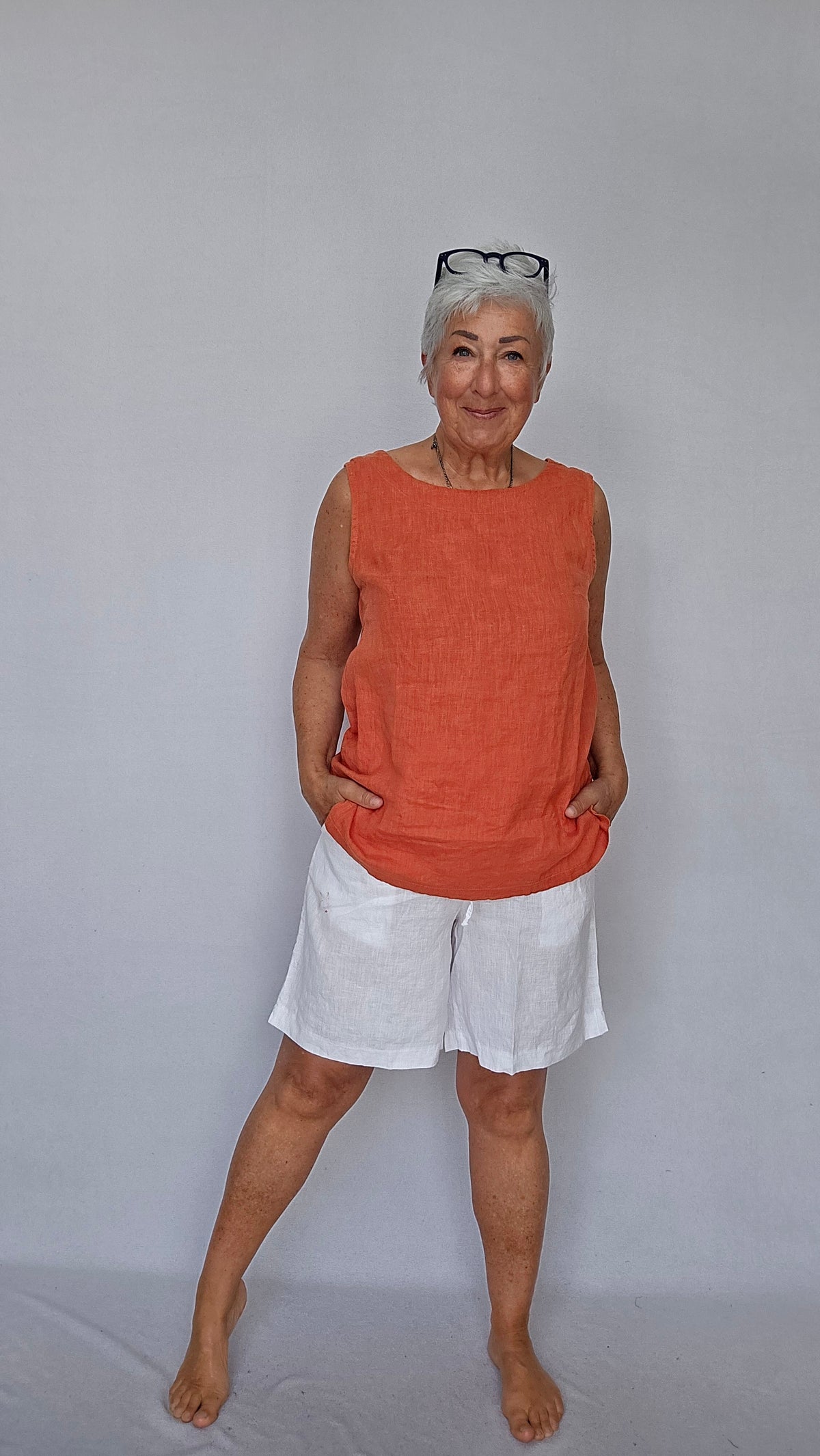 Tif Tiffy Linshorts Tif Tiffy- Halli shorts i lin kunstkolonialen