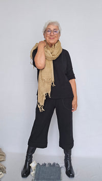 Tif Tiffy Skjerf Camel Tif Tiffy- Basic Wool Scarf kunstkolonialen