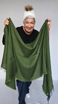 Tif Tiffy Skjerf Green Tif Tiffy- Edly Scarf kunstkolonialen