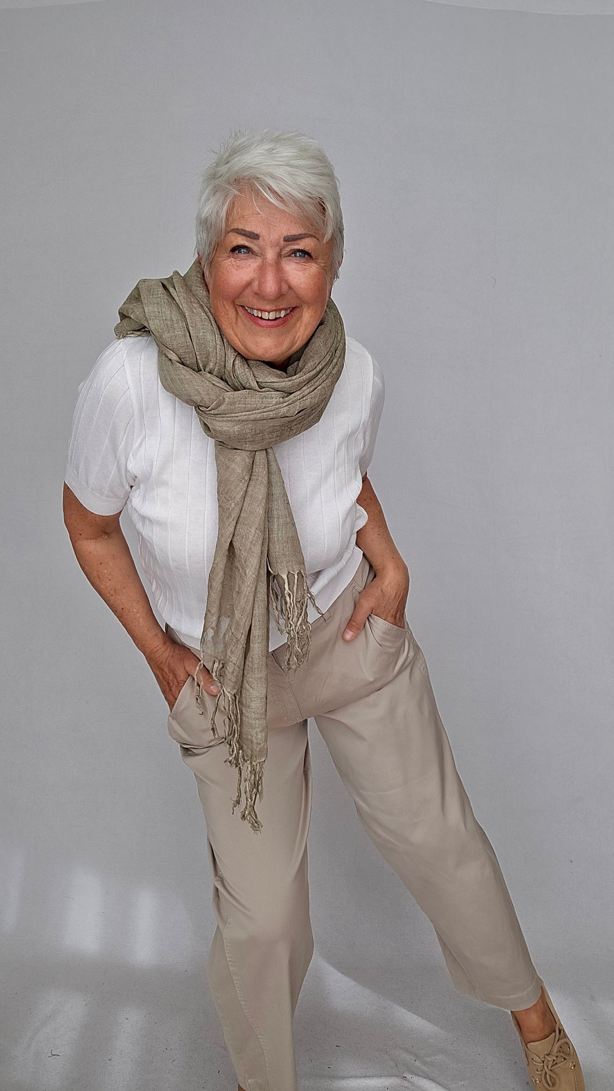 Tif Tiffy Skjerf Tabacco Tif Tiffy- Basic Wool Scarf kunstkolonialen