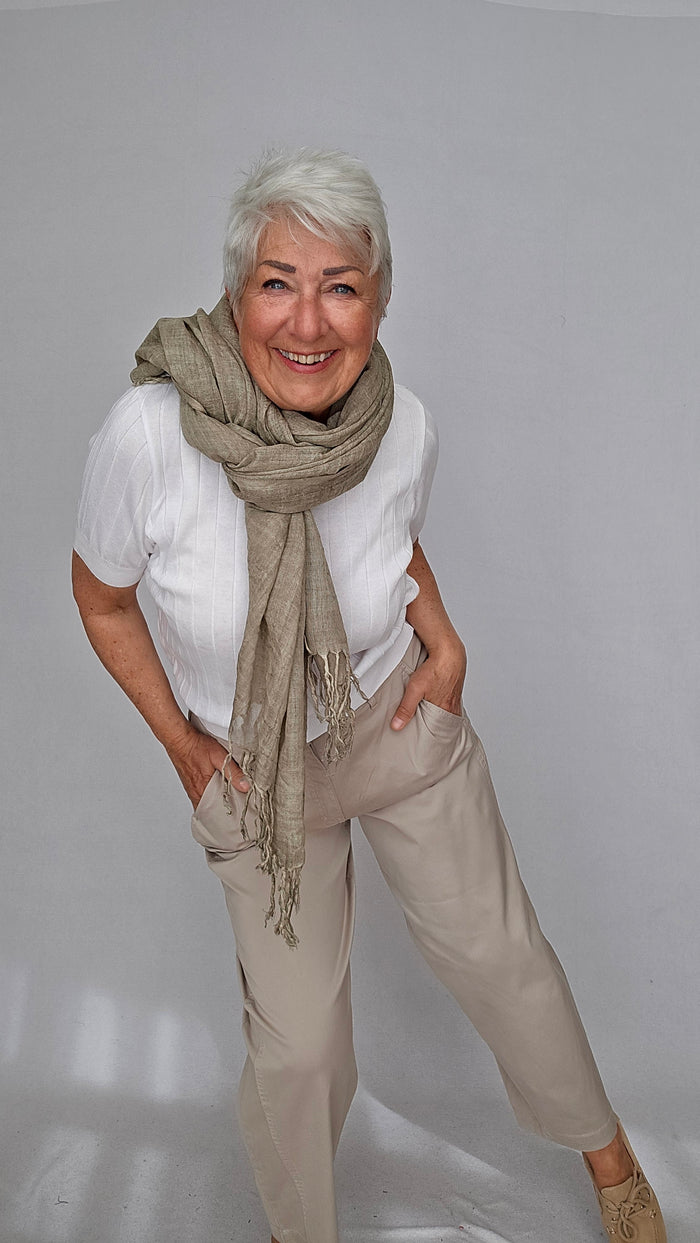 Tif Tiffy Skjerf Tabacco Tif Tiffy- Basic Wool Scarf kunstkolonialen