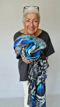 Tif Tiffy Skjerf Tif Tiffy- Feather Scarf kunstkolonialen