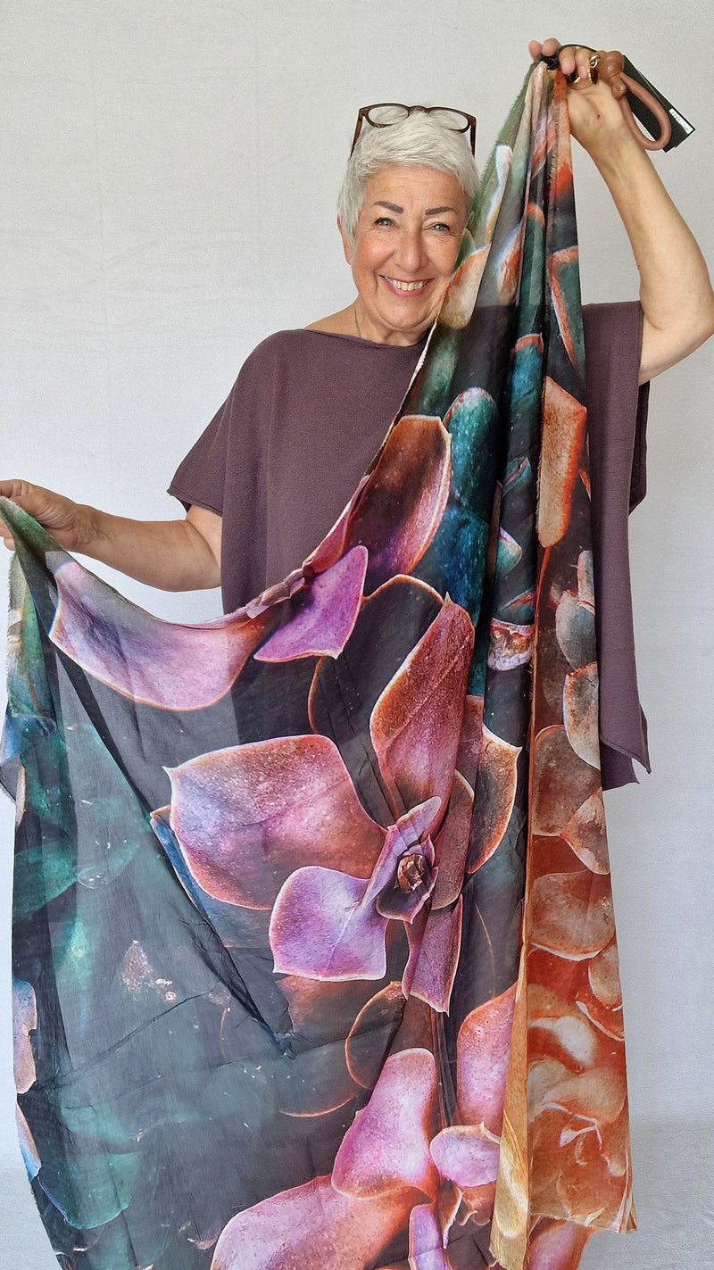 Tif Tiffy Skjerf Tif Tiffy- Succulent Scarf kunstkolonialen