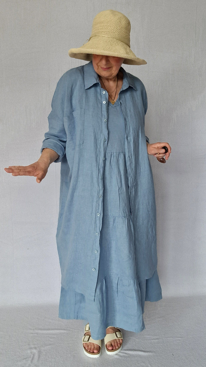 Tif Tiffy skjorte FadedDenim / XS Tif Tiffy- Grace Oversize Shirt kunstkolonialen