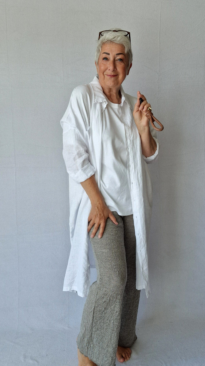 Tif Tiffy skjorte White / XS Tif Tiffy- Grace Oversize Shirt kunstkolonialen