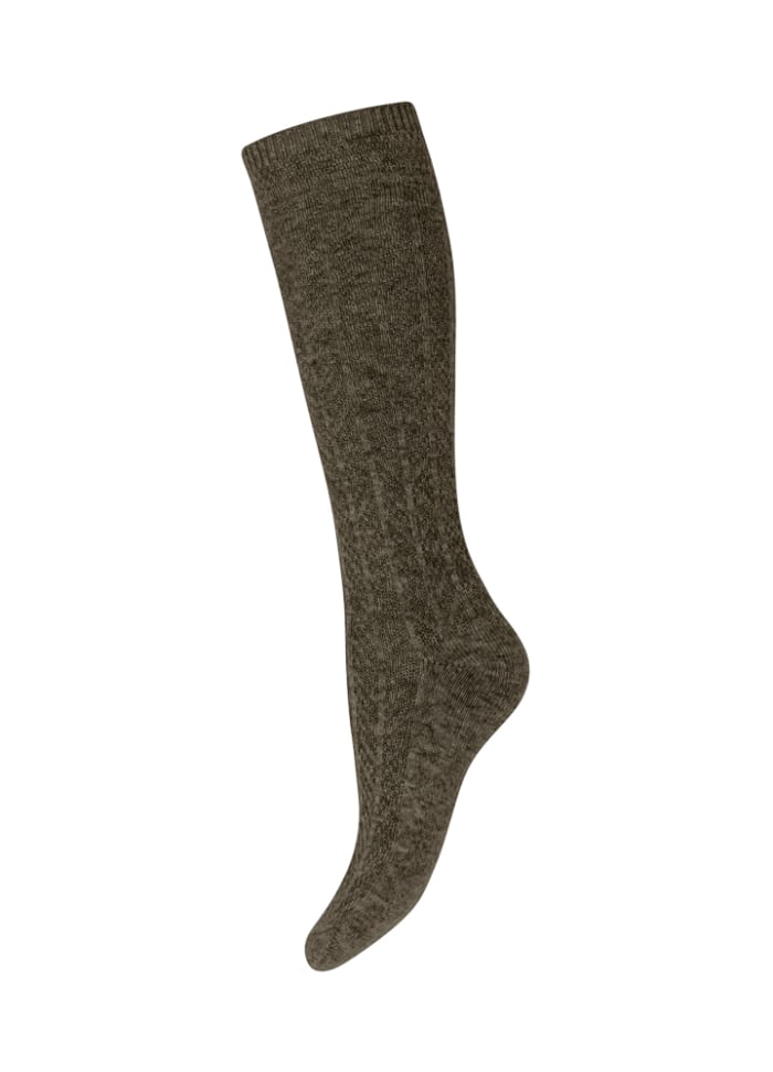 Tif Tiffy Sokker 36-38 / Army Tif Tiffy- Lange sokker i ull/cashmir kunstkolonialen