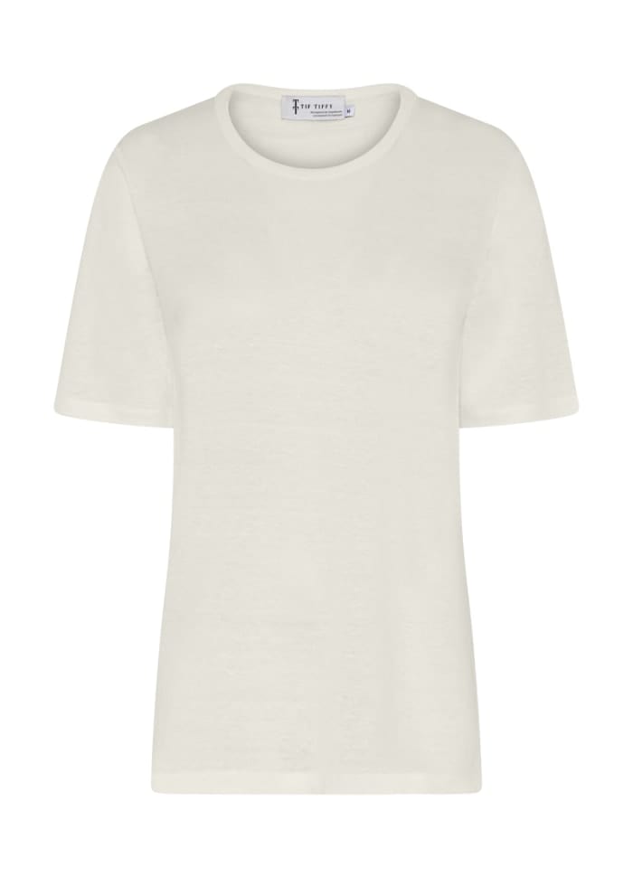 Tif Tiffy T-Shirt Tif Tiffy- Lin T-Shirt med rund hals kunstkolonialen