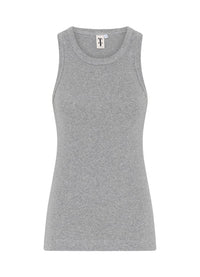 Tif Tiffy Tank top S / Grey mel Tif Tiffy- Ianna Rib Tank top kunstkolonialen