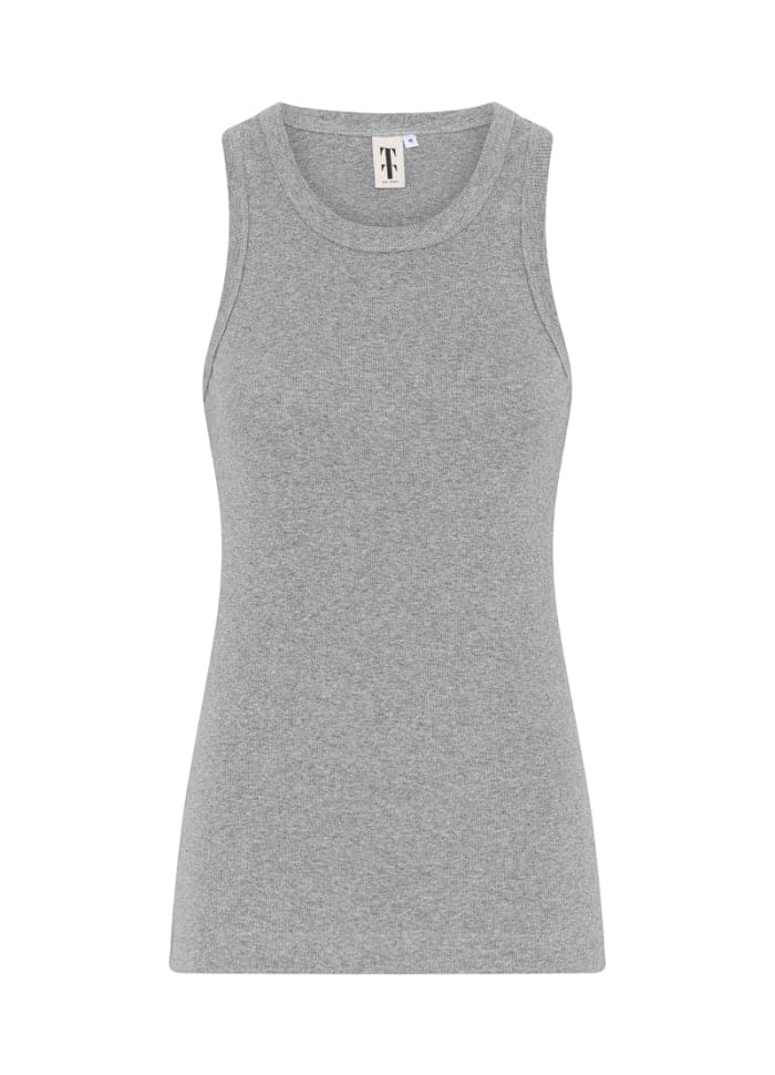 Tif Tiffy Tank top S / Grey mel Tif Tiffy- Ianna Rib Tank top kunstkolonialen