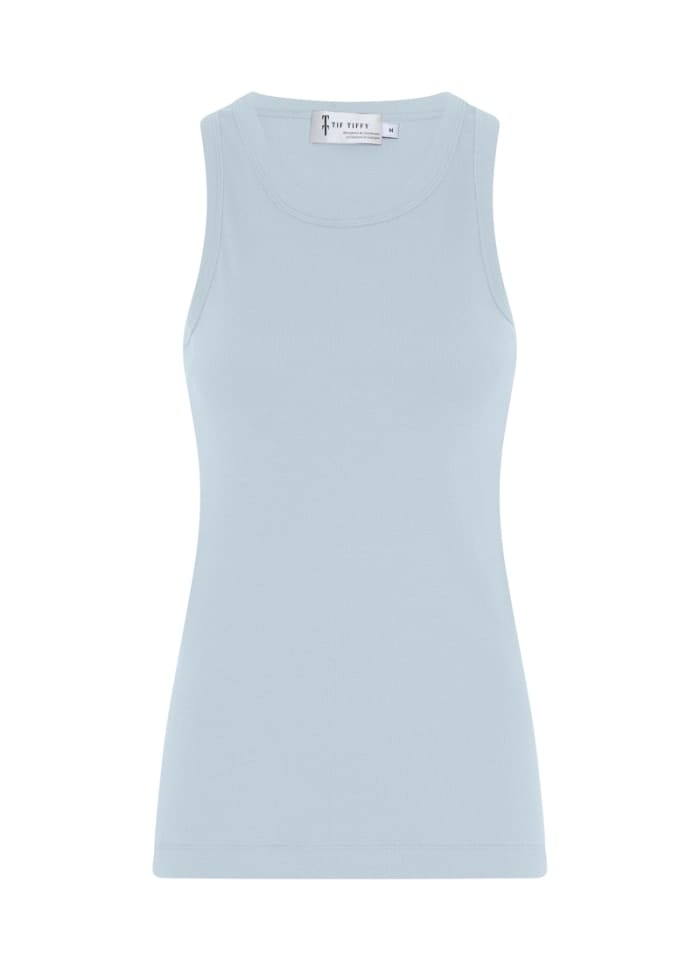 Tif Tiffy Tank top S / Sky Blue Tif Tiffy- Ianna Rib Tank top kunstkolonialen