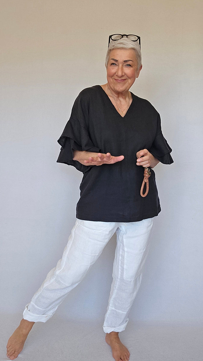 Tif Tiffy Topp S / Black Tif Tiffy- Kaz Top kunstkolonialen