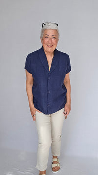 Tif Tiffy Topp S / Navy Tif Tiffy-Karli Shirt kunstkolonialen