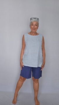 Tif Tiffy Topp S / Sky blue Tif Tiffy- Kat Top kunstkolonialen