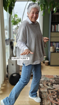 Tif Tiffy Vest Light Grey Tif Tiffy- Colette Poncho i mange farger kunstkolonialen