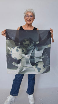 Wilhelmine Skjerf Lille venn Wilhelmine- Lite Wilhelmineskjerf i bomull 70 x 70 kunstkolonialen