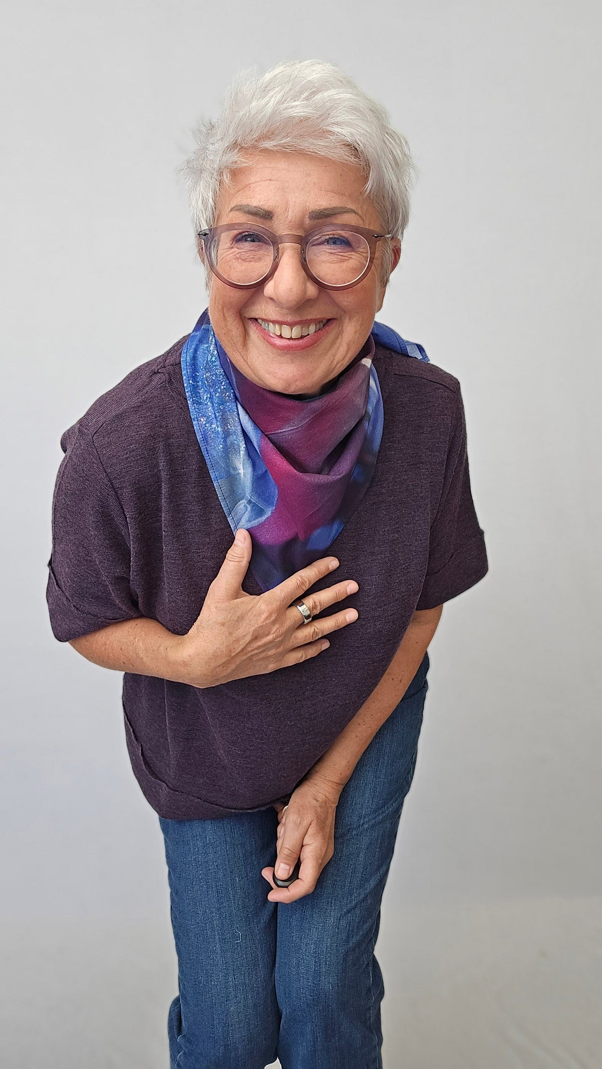 Wilhelmine Skjerf Wilhelmine- Lite Wilhelmineskjerf i bomull 70 x 70 kunstkolonialen