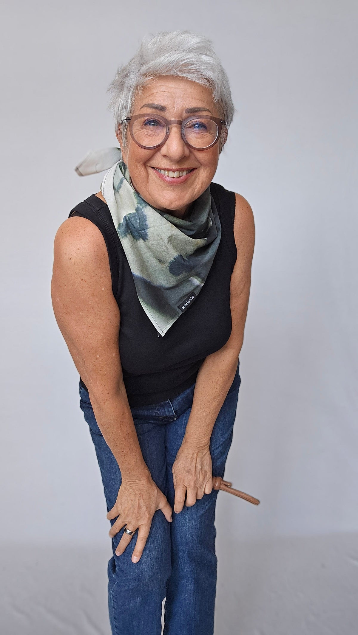 Wilhelmine Skjerf Wilhelmine- Lite Wilhelmineskjerf i bomull 70 x 70 kunstkolonialen