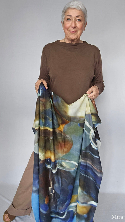 Wilhelmine Skjerf Wilhelmine- Wilhelmineskjerf i ull/silke kunstkolonialen