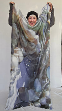 Wilhelmine Skjerf Wilhelmine- Wilhelmineskjerf i ull/silke kunstkolonialen