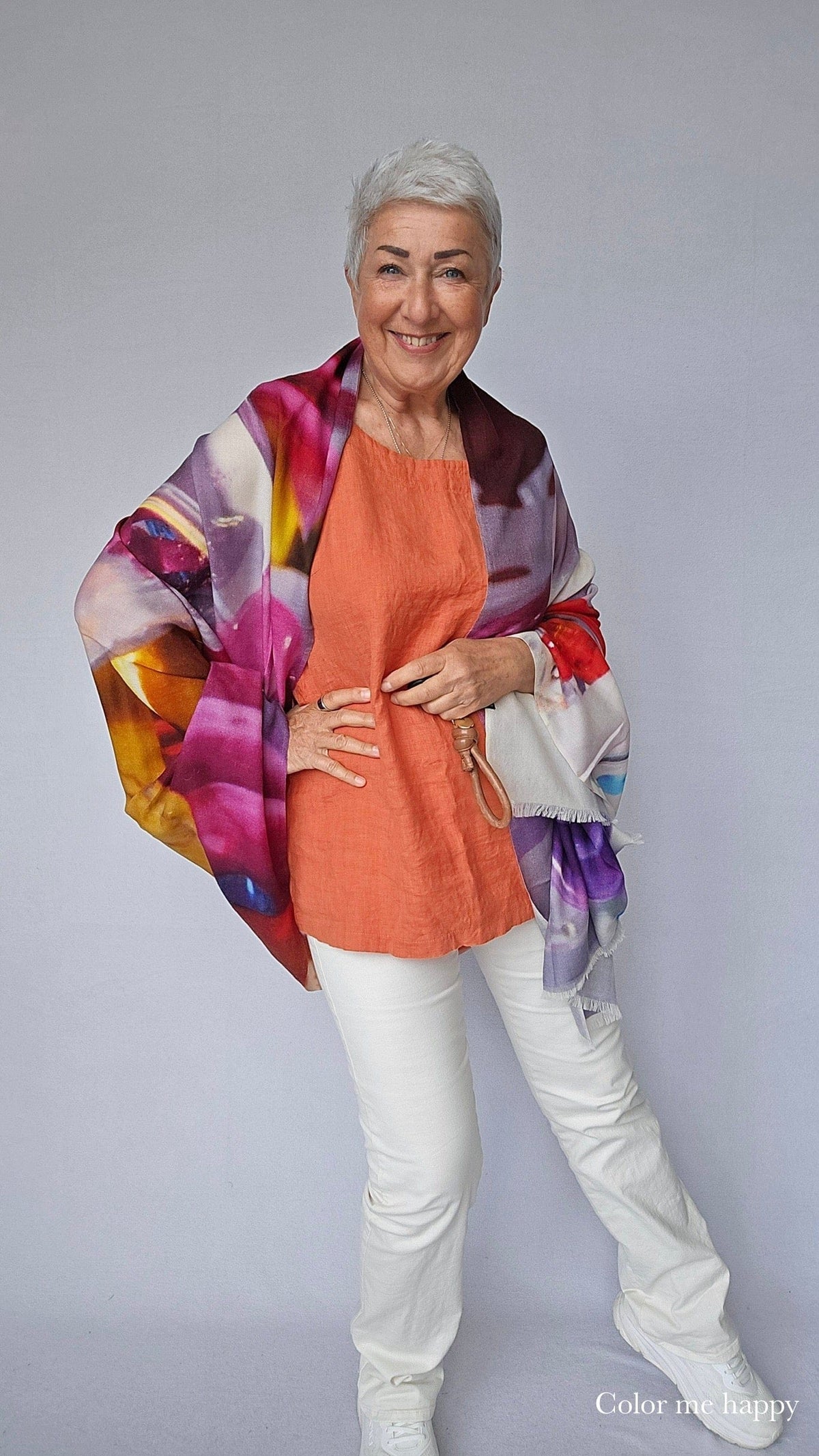 Wilhelmine Skjerf Wilhelmine- Wilhelmineskjerf i ull/silke kunstkolonialen