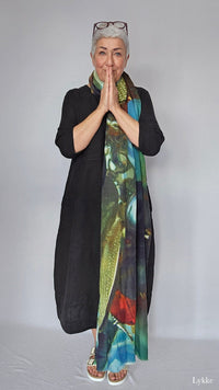 Wilhelmine Skjerf Wilhelmine- Wilhelmineskjerf i ull/silke kunstkolonialen