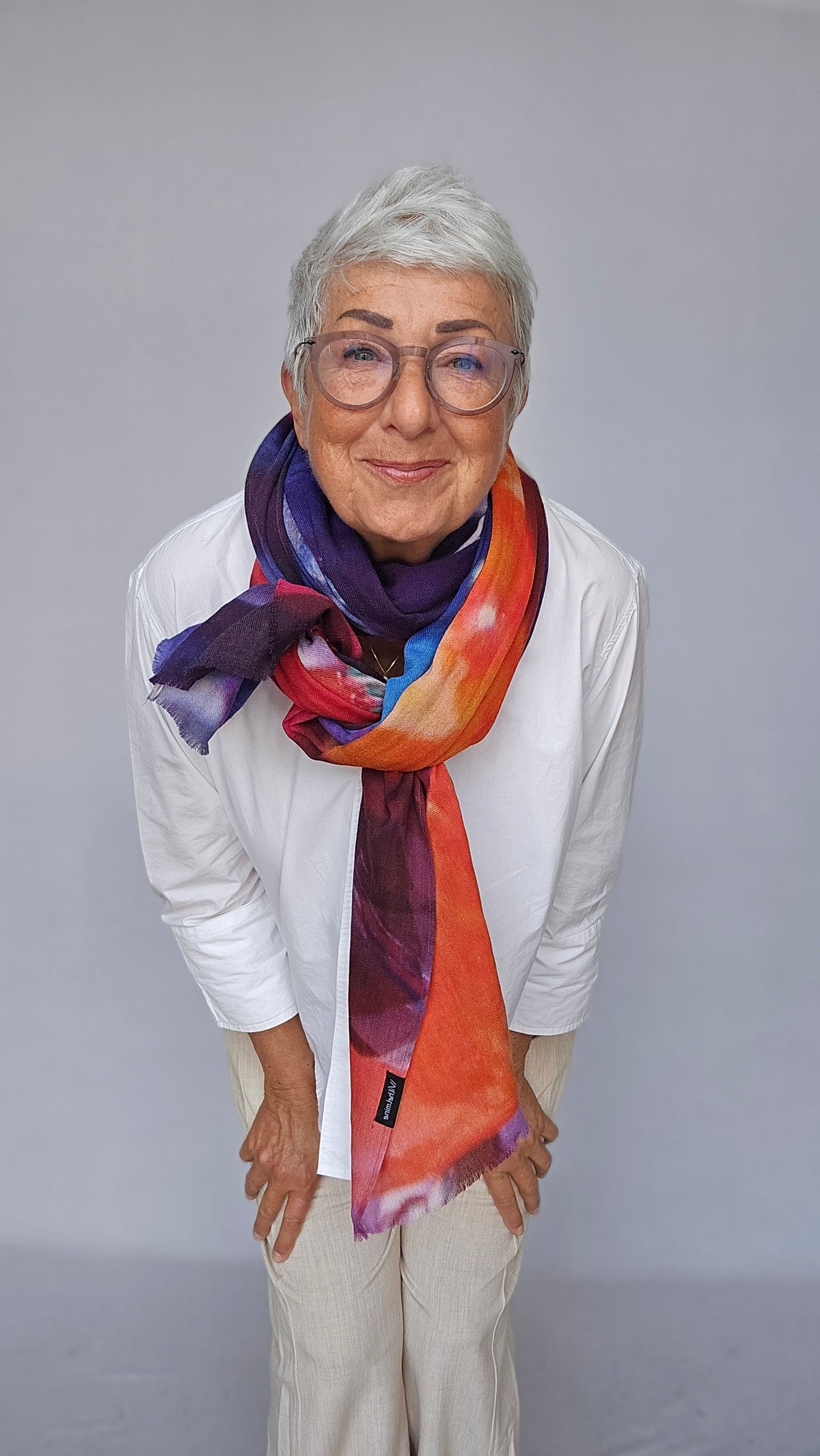 Wilhelmine Skjerf Wilhelmine- Wilhelmineskjerf i ull/silke kunstkolonialen