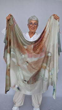 Wilhelmine Skjerf Wilhelmine- Wilhelmineskjerf i ull/silke kunstkolonialen