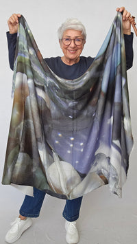 Wilhelmine Skjerf Woods Wilhelmine- Wilhelmineskjerf i ull/silke kunstkolonialen