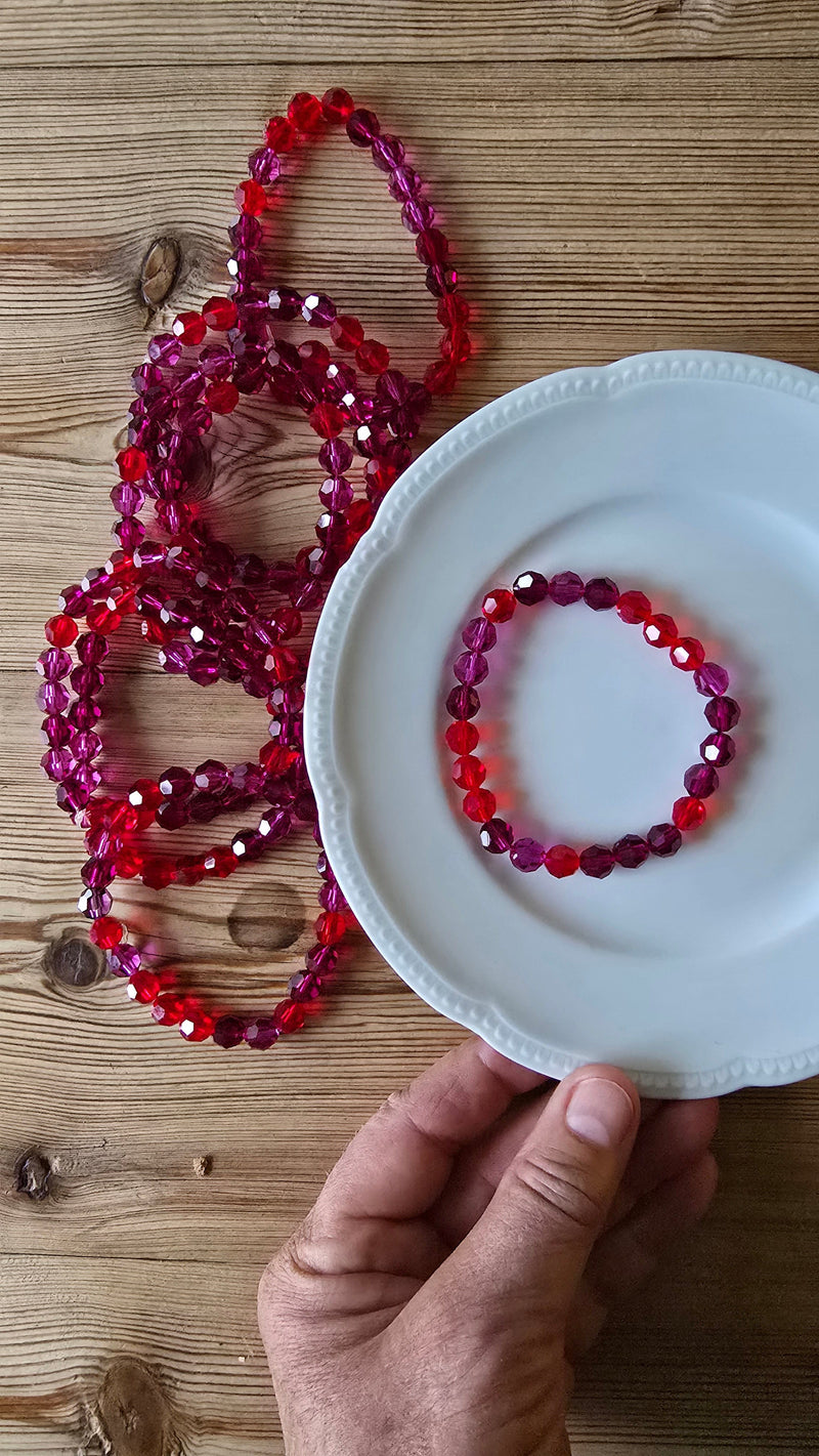 Wilhelmine Smykker Smykker Wilhelmine smykker- Strikkarmbånd m/swarovski krystall kunstkolonialen