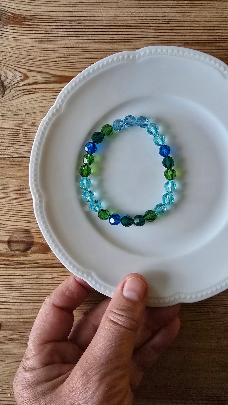 Wilhelmine Smykker Smykker Wilhelmine smykker- Strikkarmbånd m/swarovski krystall kunstkolonialen